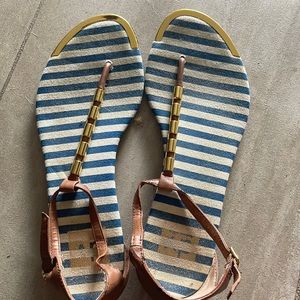 Dolce vita blue and white sandal